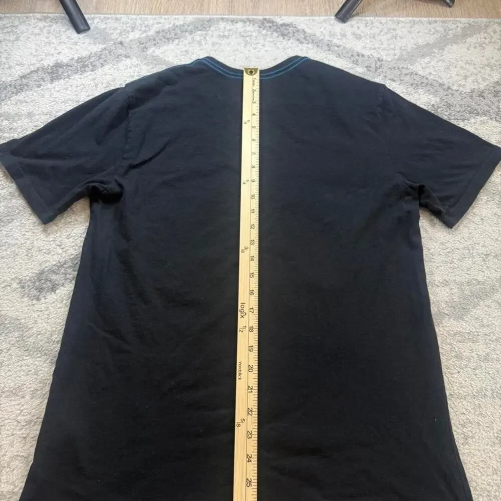 True Religion Shirt Mens Black Palm Tree Beach Graphic T-Shirt Fits like a small